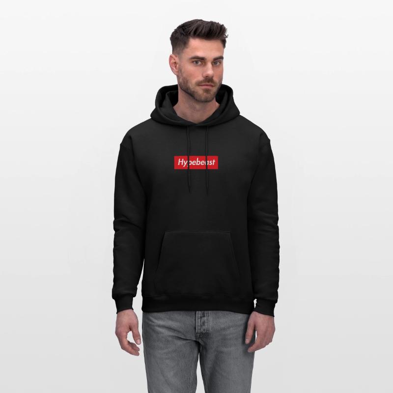 Hypebeast supreme inspired box logo' Men's Hoodie | Spreadshirt